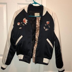 Floral Bomber Jacket